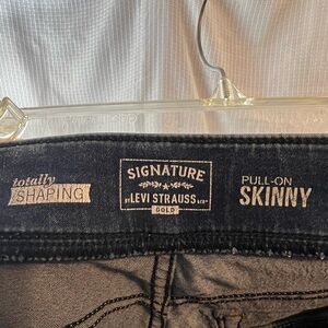 Levi's Signature Dark Gray Skinny Jeans